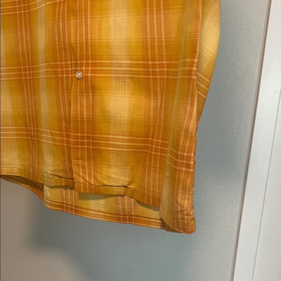 Vintage Towncraft Men's Orange Plaid Button Down Shirt - Picture 6 of 12